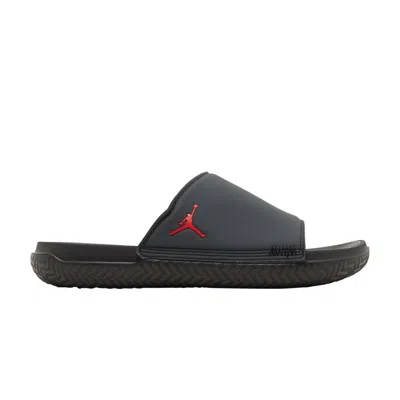 NIKE JORDAN PLAY SLIDE 'ANTHRACITE UNIVERSITY RED'