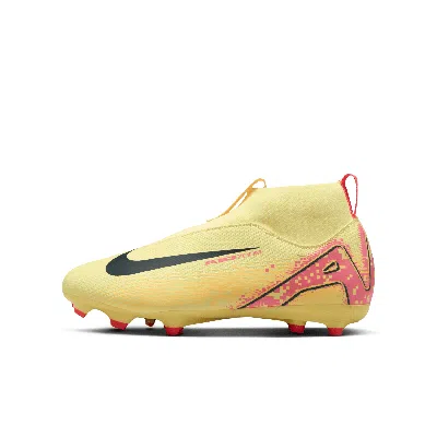 NIKE JR. MERCURIAL SUPERFLY 10 ACADEMY "KYLIAN MBAPPÃ©" LITTLE/BIG KIDS' MG HIGH-TOP SOCCER CLEATS