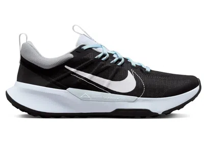 NIKE JUNIPER TRAIL 2 NEXT NATURE WHITE (WOMEN'S) SNEAKERS IN BLACK/LIGHT SMOKE GREY/GLACIER BLUE