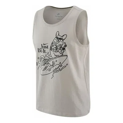 NIKE Nike Just Do It Cartoon T-Shirts 'Grey'