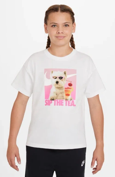 NIKE NIKE KIDS' SPORTSWEAR COTTON GRAPHIC T-SHIRT