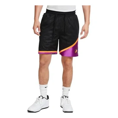 NIKE Nike KMA Mesh Quick Dry Contrasting Colors Basketball Shorts Black Purple