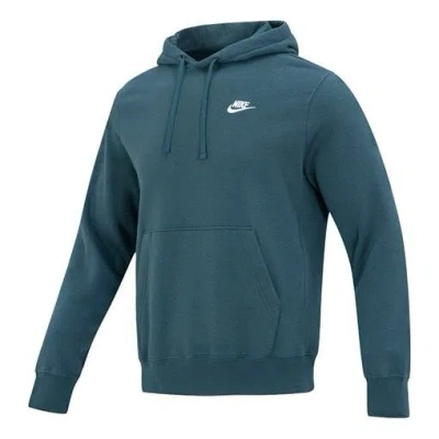 NIKE Nike knitted hooded pullover sports casual sweatshirt 'Green'
