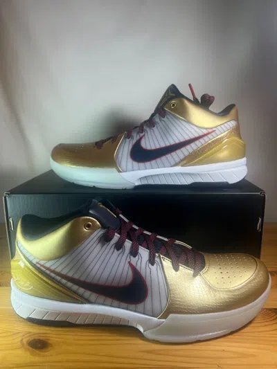 NIKE NIKE KOBE 4 PROTRO GOLD MEDAL 2024 FQ3544-100 SIZE 11M BRAND DS IN HAND RTS