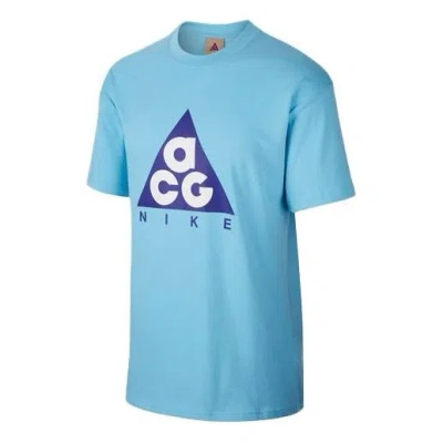NIKE Nike Lab ACG Printed T-Shirt 'Blue Gale Fusion Violet'