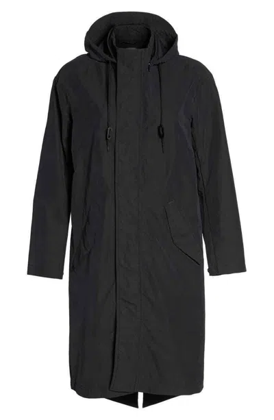 NIKE LAB ESSENTIALS WOMEN'S BLACK LONG SLEEVE FULL ZIP PARKA JACKET SMALL NTF153