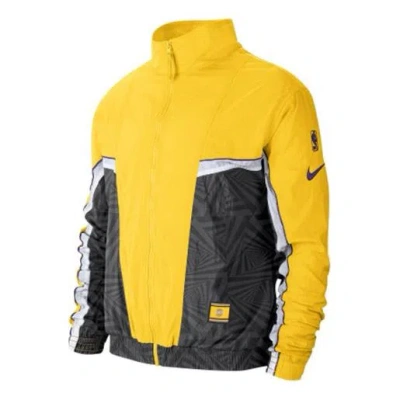 NIKE Nike Lakers City Edition Sports Jacket Yellow