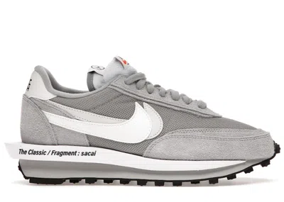 NIKE LD WAFFLE SF SACAI FRAGMENT GREY SNEAKERS IN LIGHT SMOKE GREY/WHITE/BLACK