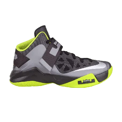NIKE NIKE LEBRON ZOOM SOLDIER 6 'COOL GREY ATOMIC GREEN'