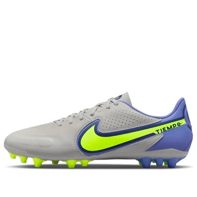 NIKE Nike Legend 9 Academy AG Soccer Shoes Grey/Blue