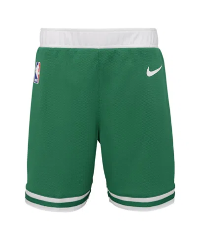 NIKE LITTLE BOYS AND GIRLS NIKE KELLY GREEN BOSTON CELTICS ICON REPLICA SHORTS