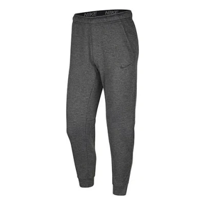 NIKE Nike logo Cozy Fleece Stay Warm Casual Bundle Feet Sports Pants Black Carbon black