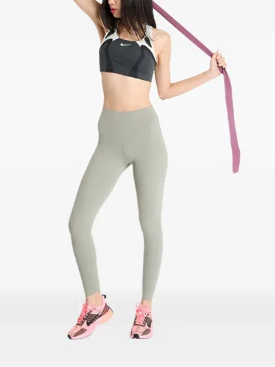 NIKE LOGO-PRINT LEGGINGS