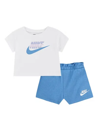 NIKE LOGO-PRINT SHORTS SET