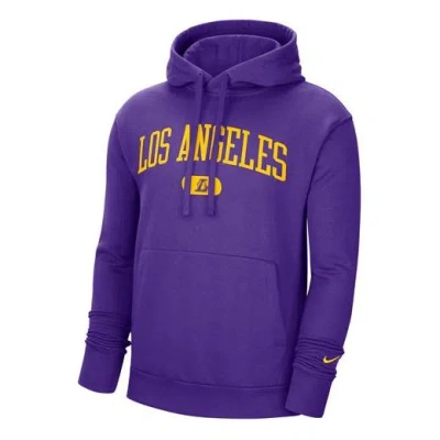 NIKE Nike Los Angeles Lakers Pullover hooded Long Sleeves Purple