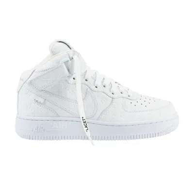 NIKE LOUIS VUITTON X AIR FORCE 1 MID 'TRIPLE WHITE'