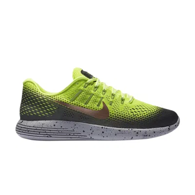 NIKE LUNARGLIDE 8 SHIELD 'VOLT METALLIC RED BRONZE'