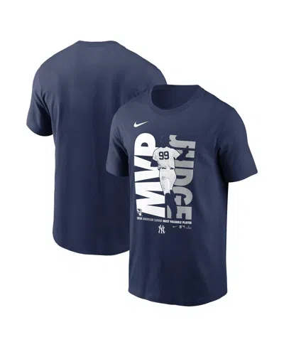 NIKE MEN'S AARON JUDGE NAVY NEW YORK YANKEES 2024 AMERICAN LEAGUE MVP T-SHIRT