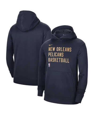 NIKE MEN'S AND WOMEN'S NIKE NAVY NEW ORLEANS PELICANS 2023/24 PERFORMANCE SPOTLIGHT ON-COURT PRACTICE PUL