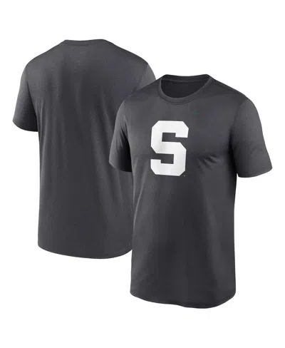 NIKE MEN'S ANTHRACITE MICHIGAN STATE SPARTANS PRIMETIME LEGEND ALTERNATE LOGO T-SHIRT