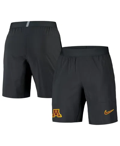 NIKE MEN'S ANTHRACITE MINNESOTA GOLDEN GOPHERS 2024/25 SIDELINE PERFORMANCE WOVEN SHORTS