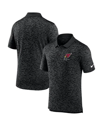 NIKE MEN'S BLACK ARIZONA CARDINALS PIQUE FASHION PERFORMANCE POLO SHIRT