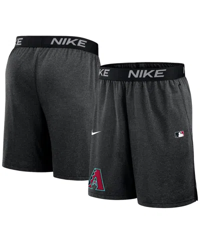 NIKE MEN'S BLACK ARIZONA DIAMONDBACKS AUTHENTIC COLLECTION PERFORMANCE KNIT SHORTS