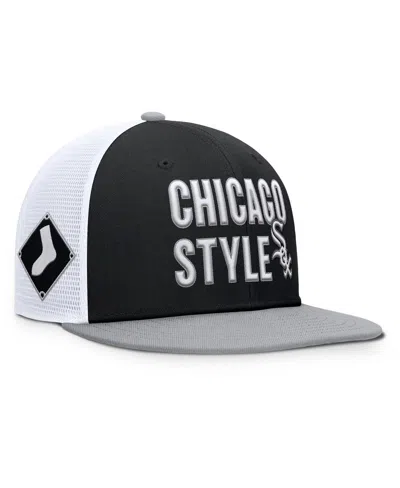 NIKE MEN'S BLACK CHICAGO WHITE SOX PRO TRUCKER SNAPBACK HAT