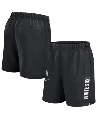 NIKE MEN'S BLACK CHICAGO WHITE SOX WOVEN VICTORY PERFORMANCE SHORTS