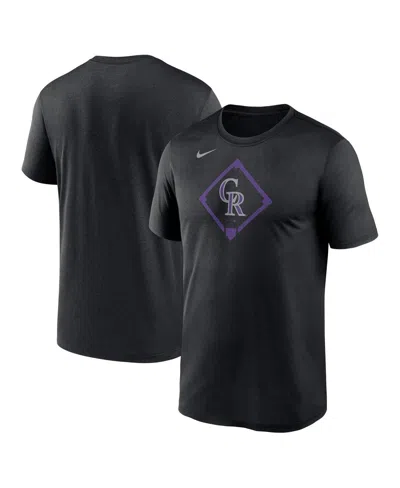 NIKE MEN'S BLACK COLORADO ROCKIES ICON LEGEND PERFORMANCE T-SHIRT