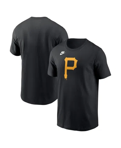 NIKE MEN'S BLACK PITTSBURGH PIRATES COOPERSTOWN COLLECTION TEAM LOGO T-SHIRT
