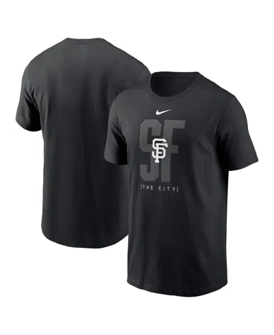 NIKE MEN'S BLACK SAN FRANCISCO GIANTS FASHION LOCAL T-SHIRT