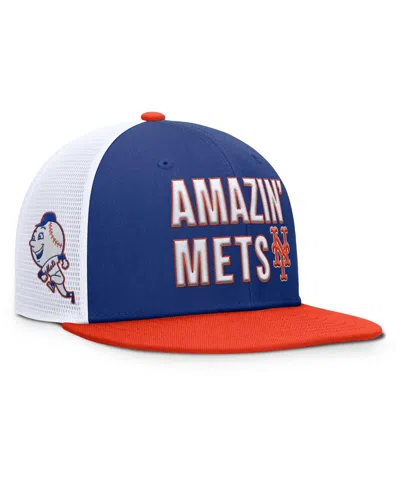 NIKE MEN'S BLUE NEW YORK METS PRO TRUCKER SNAPBACK HAT