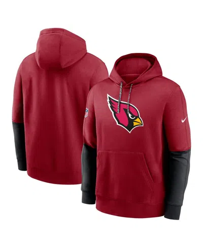 NIKE MEN'S CARDINAL ARIZONA CARDINALS 2024 SIDELINE CLUB PULLOVER HOODIE