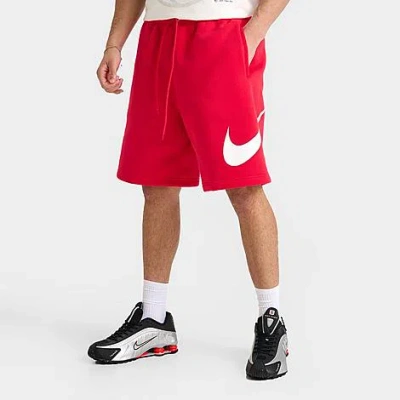NIKE NIKE MEN'S CLUB FLEECE SWOOSH GRAPHIC SHORTS