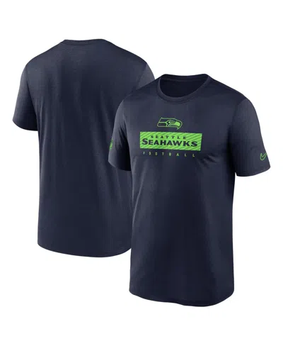 NIKE MEN'S COLLEGE NAVY SEATTLE SEAHAWKS SIDELINE LEGEND PERFORMANCE T-SHIRT