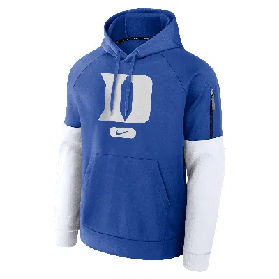 NIKE MEN'S DUKE BLUE DEVILS FITNESS MENÂS  THERMA COLLEGE PULLOVER HOODIE