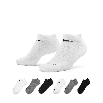 NIKE MEN'S EVERYDAY PLUS CUSHIONED TRAINING NO-SHOW SOCKS (6 PAIRS)
