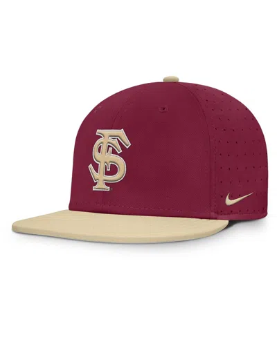 NIKE MEN'S GARNET FLORIDA STATE SEMINOLES ON-FIELD DUGOUT TRUE PERFORMANCE FITTED HAT