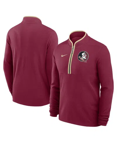 NIKE MEN'S GARNET FLORIDA STATE SEMINOLES VICTORY PERFORMANCE HALF-ZIP TOP