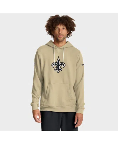 NIKE MEN'S GOLD NEW ORLEANS SAINTS SIDELINE STANDARD ISSUE ALT 2 DRI-FIT HOODIE