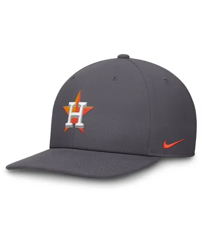 NIKE MEN'S GRAY HOUSTON ASTROS PRO PERFORMANCE SNAPBACK HAT