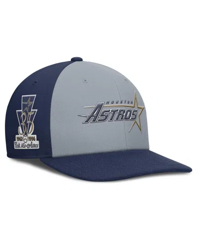 NIKE MEN'S GRAY/NAVY HOUSTON ASTROS PRO PERFORMANCE SNAPBACK HAT