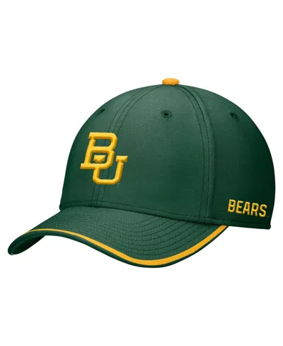NIKE MEN'S GREEN BAYLOR BEARS RISE PERFORMANCE FLEX HAT