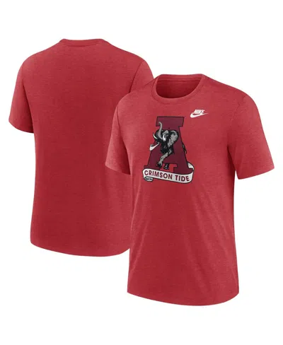 NIKE MEN'S ALABAMA CRIMSON TIDE BLITZ EVERGREEN LEGACY PRIMARY TRI-BLEND T-SHIRT