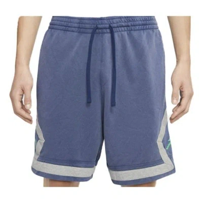 NIKE Men's Jordan LEGACY AJ13 DIAMOND Athleisure Casual Sports Breathable Shorts 'Light Blue Dark Blue'