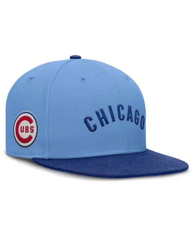 NIKE MEN'S LIGHT BLUE CHICAGO CUBS TRUE PERFORMANCE FITTED HAT