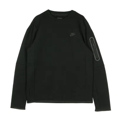 NIKE MEN'S LIGHTWEIGHT CREWNECK SWEATSHIRT SPORTSWEAR TECH FLEECE BLACK/BLACK