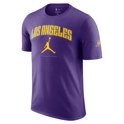 NIKE MEN'S LOS ANGELES LAKERS ESSENTIAL JORDAN NBA T-SHIRT