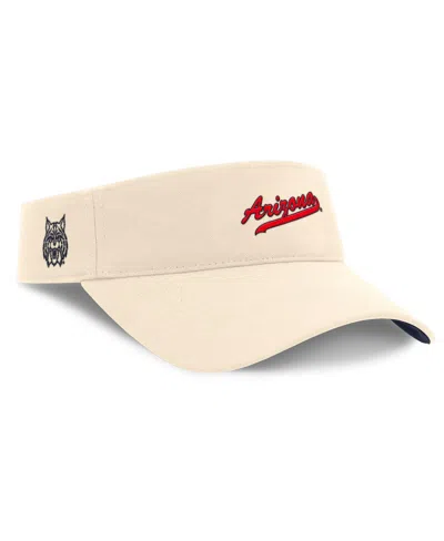 NIKE MEN'S NATURAL ARIZONA WILDCATS PRIMETIME ACE ADJUSTABLE VISOR HAT